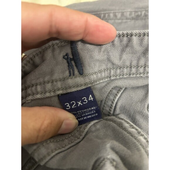 Johnnie O 5 Pocket Stretch Gray Denim Golf Pants Casual Jeans Size 32x34 Grey - Picture 3 of 7